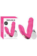 Maylos-B Clitoris Uyarıcılı Vibratör 7 Farklı Aşağı-Yukarı Hareket Modu Uzaktan Kumandalı USB Den Şarjlı
