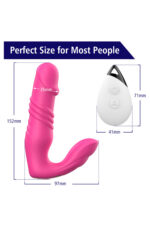 Maylos-B Clitoris Uyarıcılı Vibratör 7 Farklı Aşağı-Yukarı Hareket Modu Uzaktan Kumandalı USB Den Şarjlı