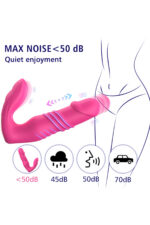Maylos-B Clitoris Uyarıcılı Vibratör 7 Farklı Aşağı-Yukarı Hareket Modu Uzaktan Kumandalı USB Den Şarjlı