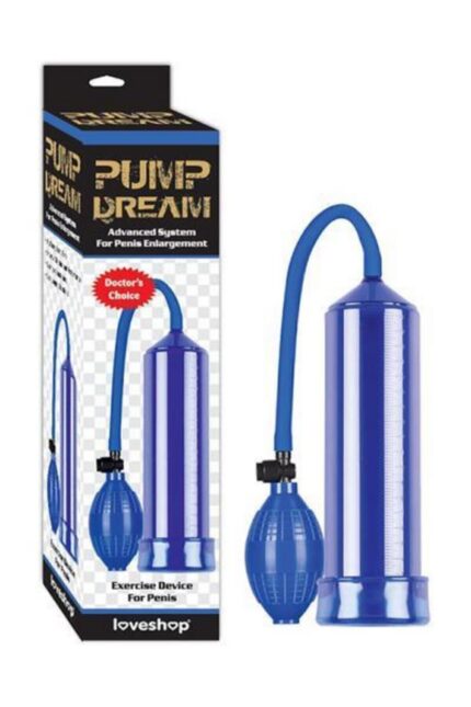 Silikon Materyal Girişli Vakumlu Penis PompasıPump Dream – Silikon Ağızlı – 20 cm Uzunluğunda Pompa – Mavi Renkli