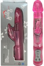 Klitoris Uyarıcı Tavşan Vibratör Rotasyonlu22 Cm 7 Mod Titreşim Su Geçirmez
