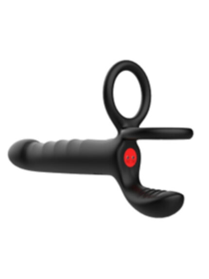 cift penis halkali titresimli prostat masaj aleti ve dildo vibrator geciktirici etkili testis uyarici esnek silikon anal plug 1588375 1.jpg