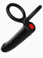 cift penis halkali titresimli prostat masaj aleti ve dildo vibrator geciktirici etkili testis uyarici esnek silikon anal plug 1588378 4.jpg