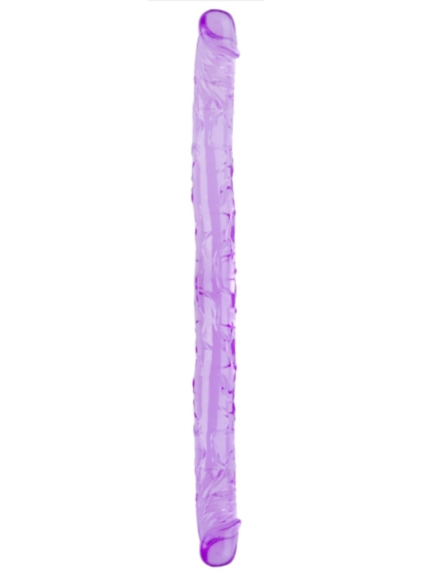 cift tarafli esnek dildo 34 cm gercekci dokulu mor renk 1281678 1.png