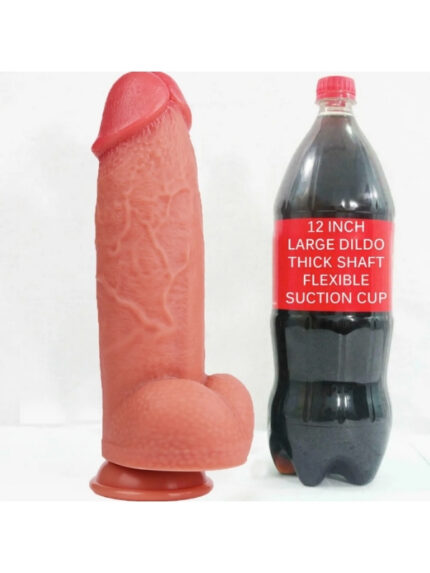 gercekci tasarimli buyuk boy vakum tabanli silikon dildo 21 cm 1590654 2.jpg