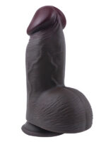 gercekci tasarimli genis capli vakum tabanli silikon dildo 21 cm siyah 1591138 1.jpg