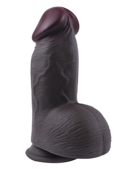 gercekci tasarimli genis capli vakum tabanli silikon dildo 21 cm siyah 1591138 1.jpg