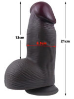 gercekci tasarimli genis capli vakum tabanli silikon dildo 21 cm siyah 1591139 2.jpg