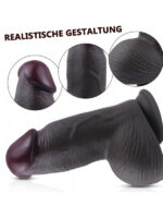 gercekci tasarimli genis capli vakum tabanli silikon dildo 21 cm siyah 1591141 4.jpg