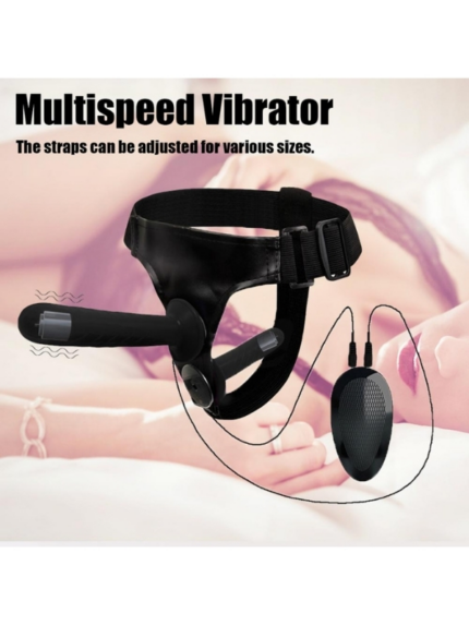 siyah double dong titresimli belden baglamali cift tarafli bisex dildo vibrator 1278556 1.png