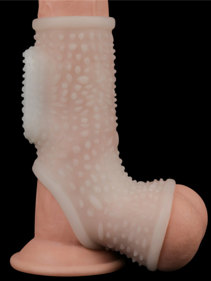vibrating drip knights ring with scrotum sleeve beyaz 1115277 2.png