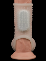 vibrating drip knights ring with scrotum sleeve beyaz 1115279 4.png