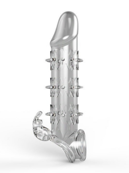 wolf warrior crystal seffaf dokulu penis kilifi esnek tpe malzeme gercekci his 138 cm 1278795 2.png