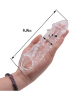 wolf warrior crystal seffaf dokulu penis kilifi esnek tpe malzeme gercekci his 138 cm 1278797 4.png